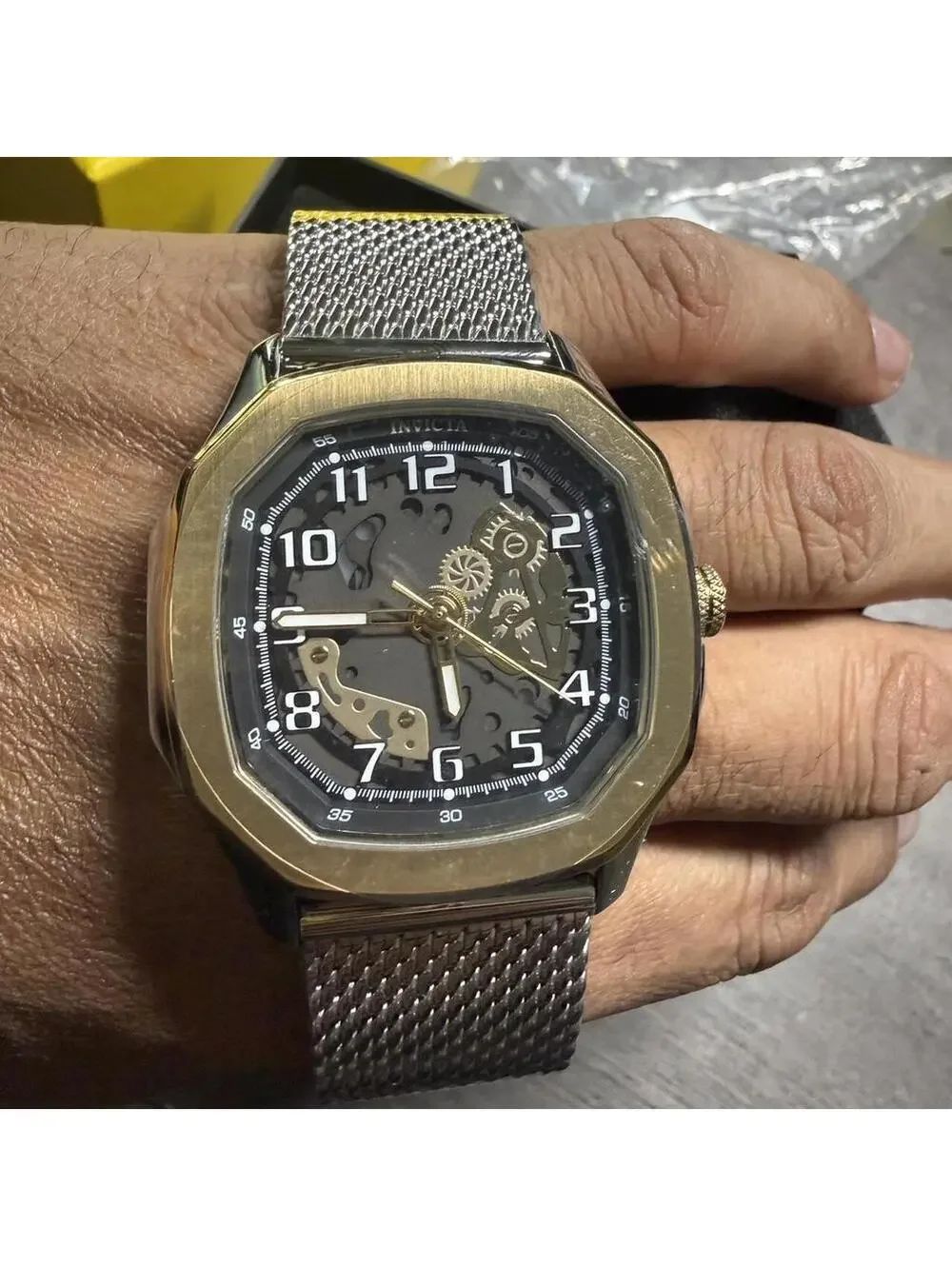 Invicta S1 Rally Diablo Mens Watch - 45.5mm, Steel Gold